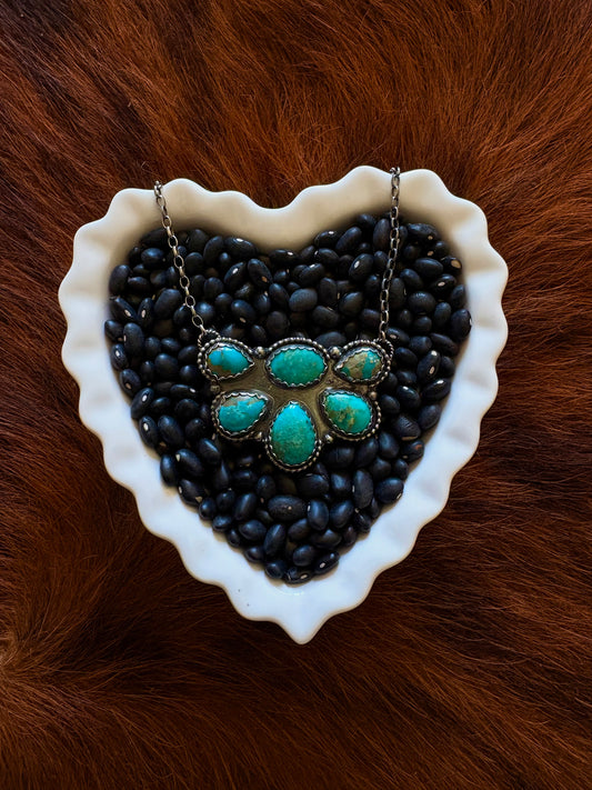 kingman cluster necklace
